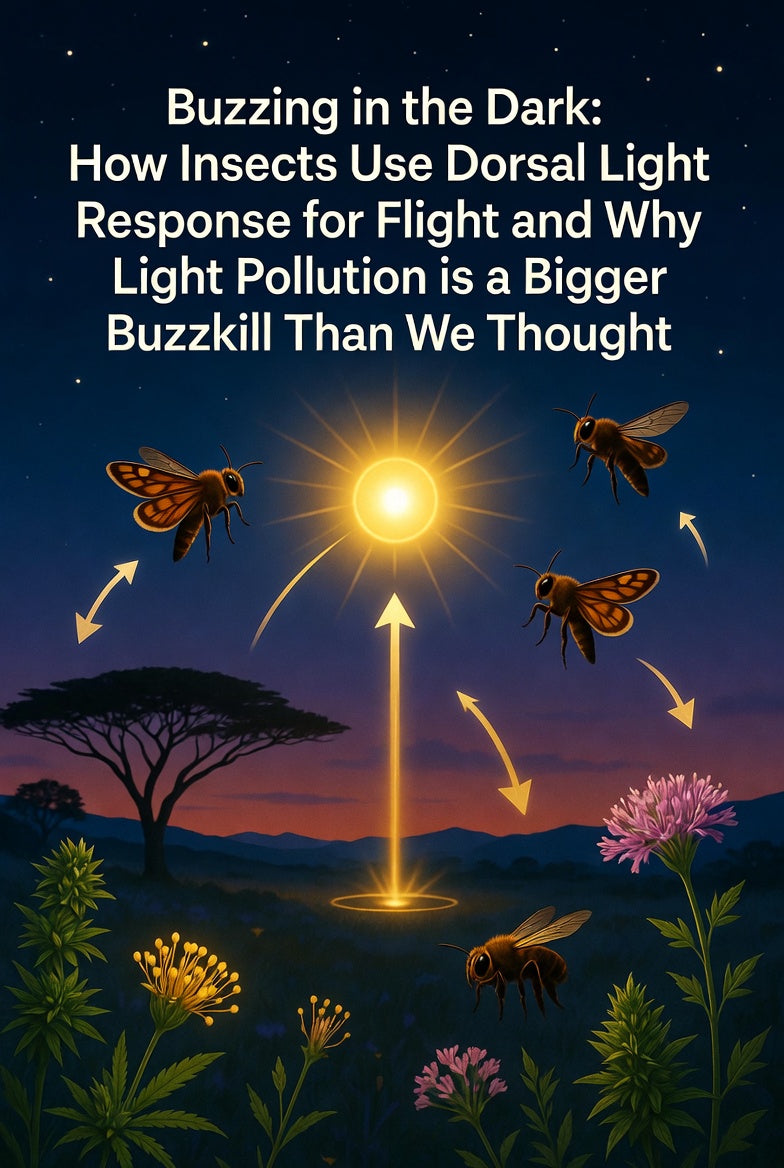 Buzzing in the Dark: How Insects Use Dorsal Light Response for Flight and Why Light Pollution is a Bigger Buzzkill Than We Thought