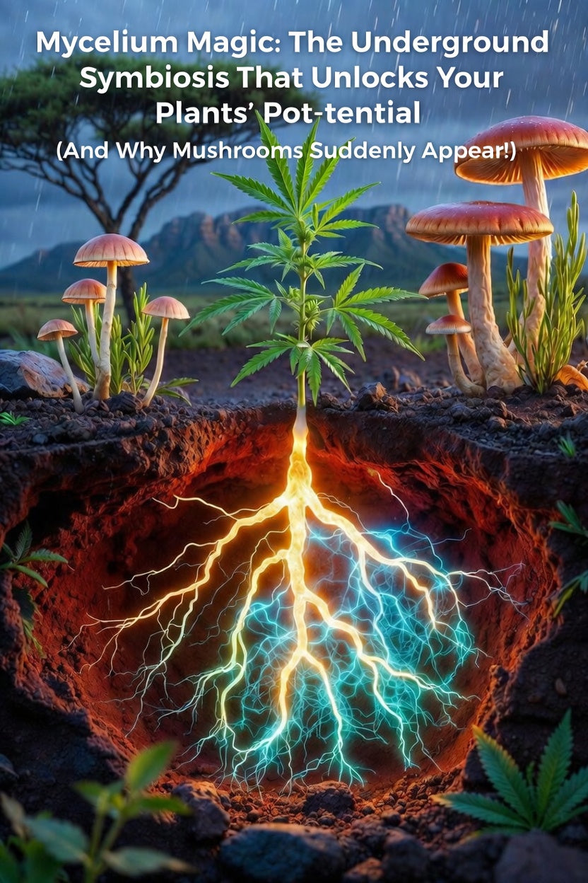 Mycelium Magic: The Underground Symbiosis That Unlocks Your Plants’ Pot-tential (And Why Mushrooms Suddenly Appear!)