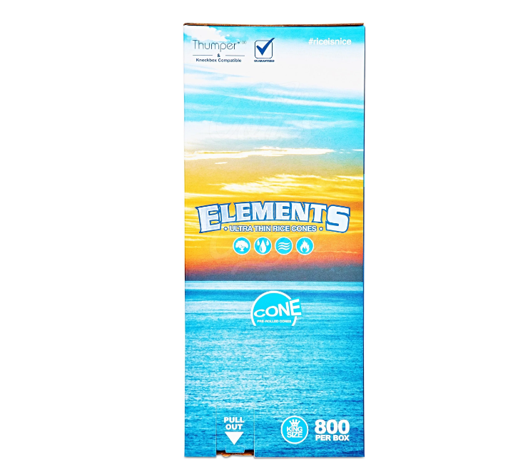 Elements Blue King Size Cones 800's