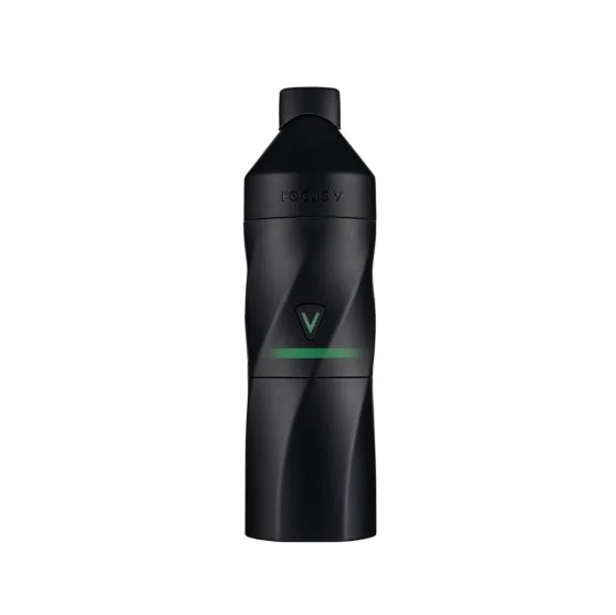 Focus V Aeris Portable Vaporizer without packaging black in colour. side view