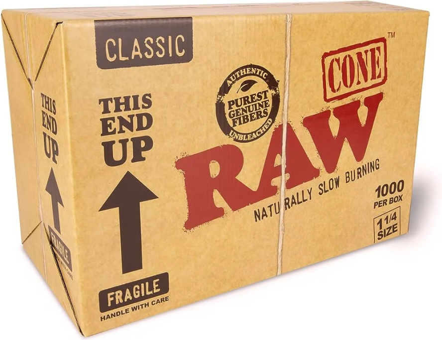 RAW 1&1/4 Bulk cones 1000's