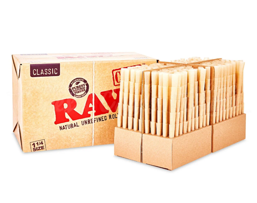 RAW 1&1/4 Bulk cones 1000's