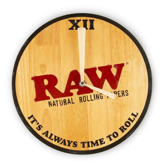 RAW Wooden Wall Clock 30cm