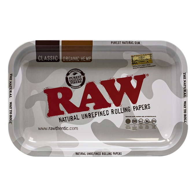 RAW Arctic Camo Rolling Tray (Small)