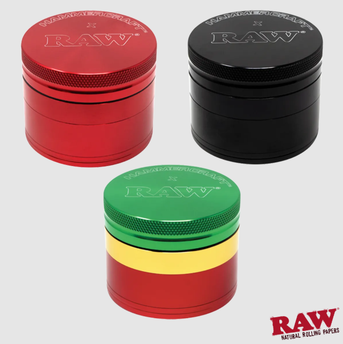 Hammercraft x RAW 4‑Piece Grinders