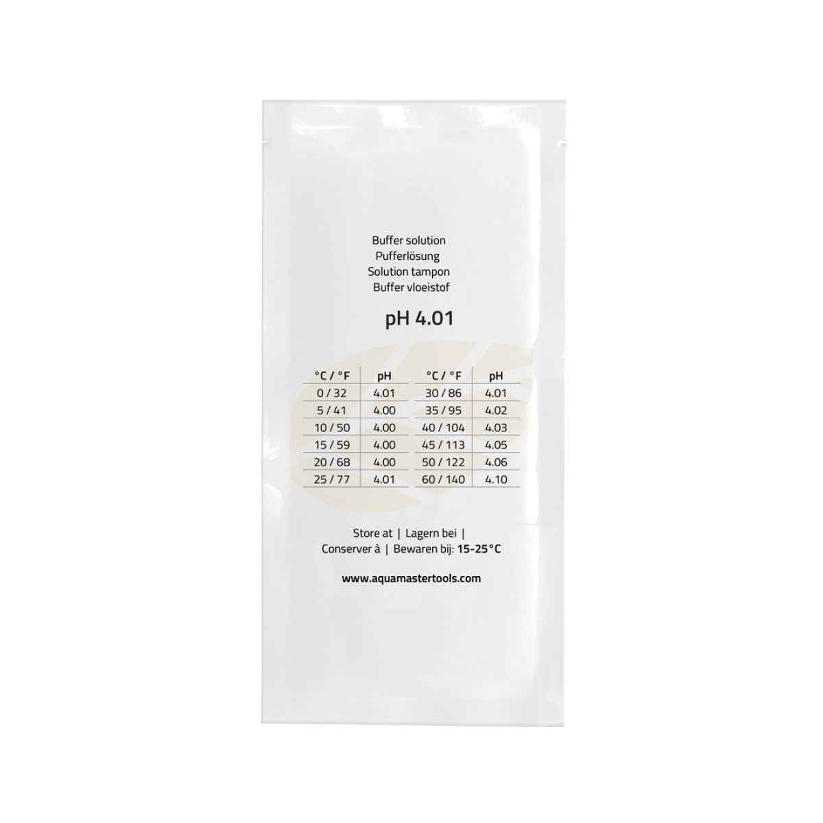 pH 4.01 Calibration Solution 20ml Sachet