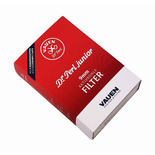 Vauen Dr. Perl Junior 9mm Activated Carbon Filters 100 Pack